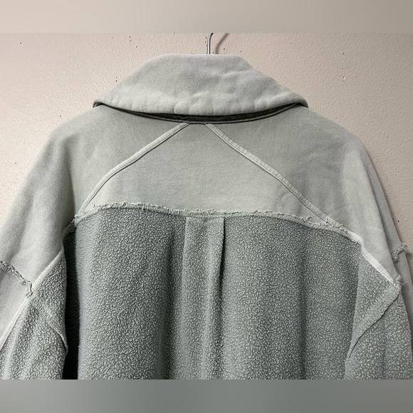 Free People Jordan Reverse Fleece Oversized Shacket size XS - Picture 12 of 14